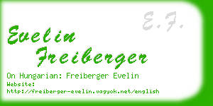 evelin freiberger business card